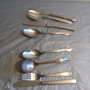 Lot Mixed Silverware, Wm Rogers Ikea Korea Rogers,  Read Description