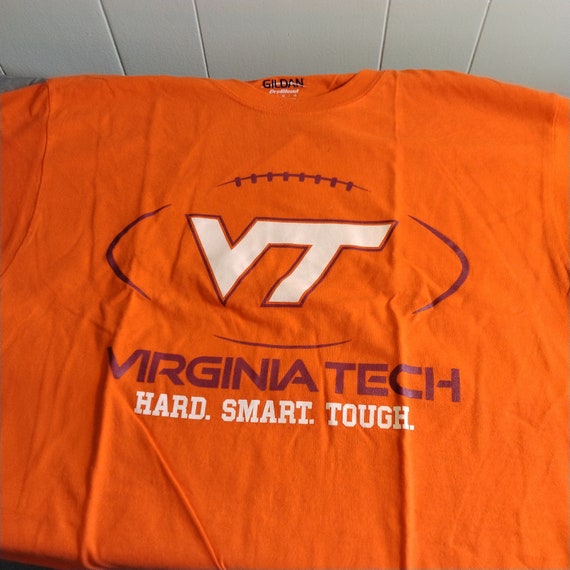 Vintage Virginia Tech T Shirt, Hard Smart Touch V… - image 1