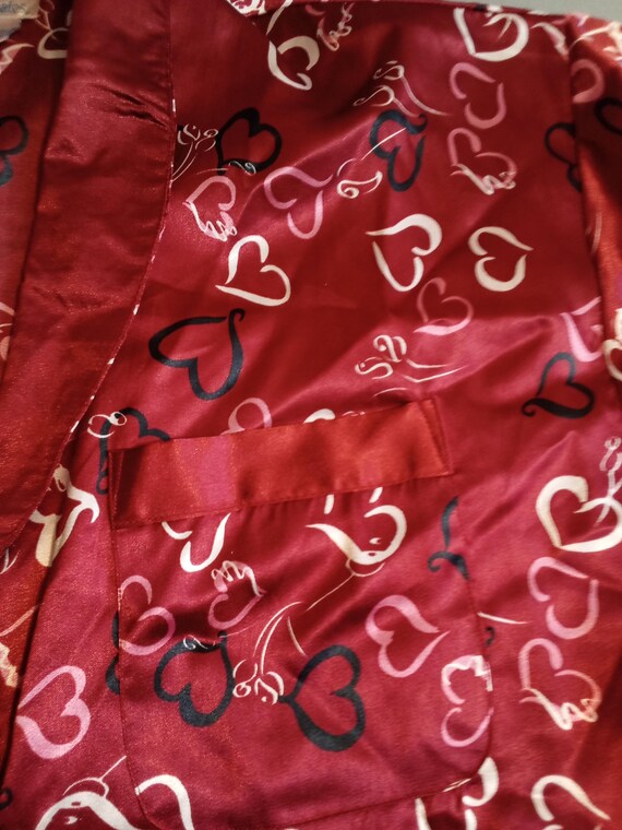 Gabrielle Intimates Red Heart Button Front Womens… - image 5