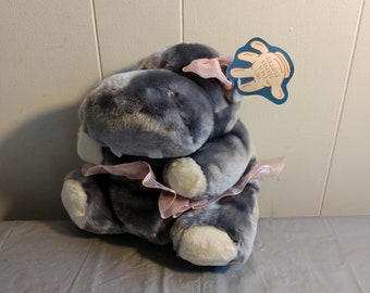 Outrageous Plush Hippo Hand Puppet in tutu, Hippopotamus