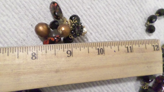 Vintage Eugene Jewelry Set, Beaded Necklace & Clu… - image 5