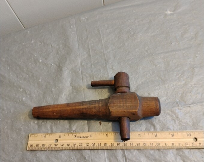 Vintage Wood Barrel Tap, Wooden Spigot Etsy