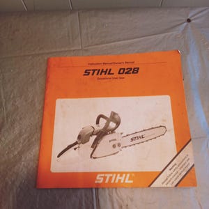 Stihl 028 Chainsaw Manual