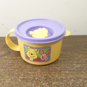 Disney Winnie the Pooh Ceramic Food Storage Bowl Container Vented