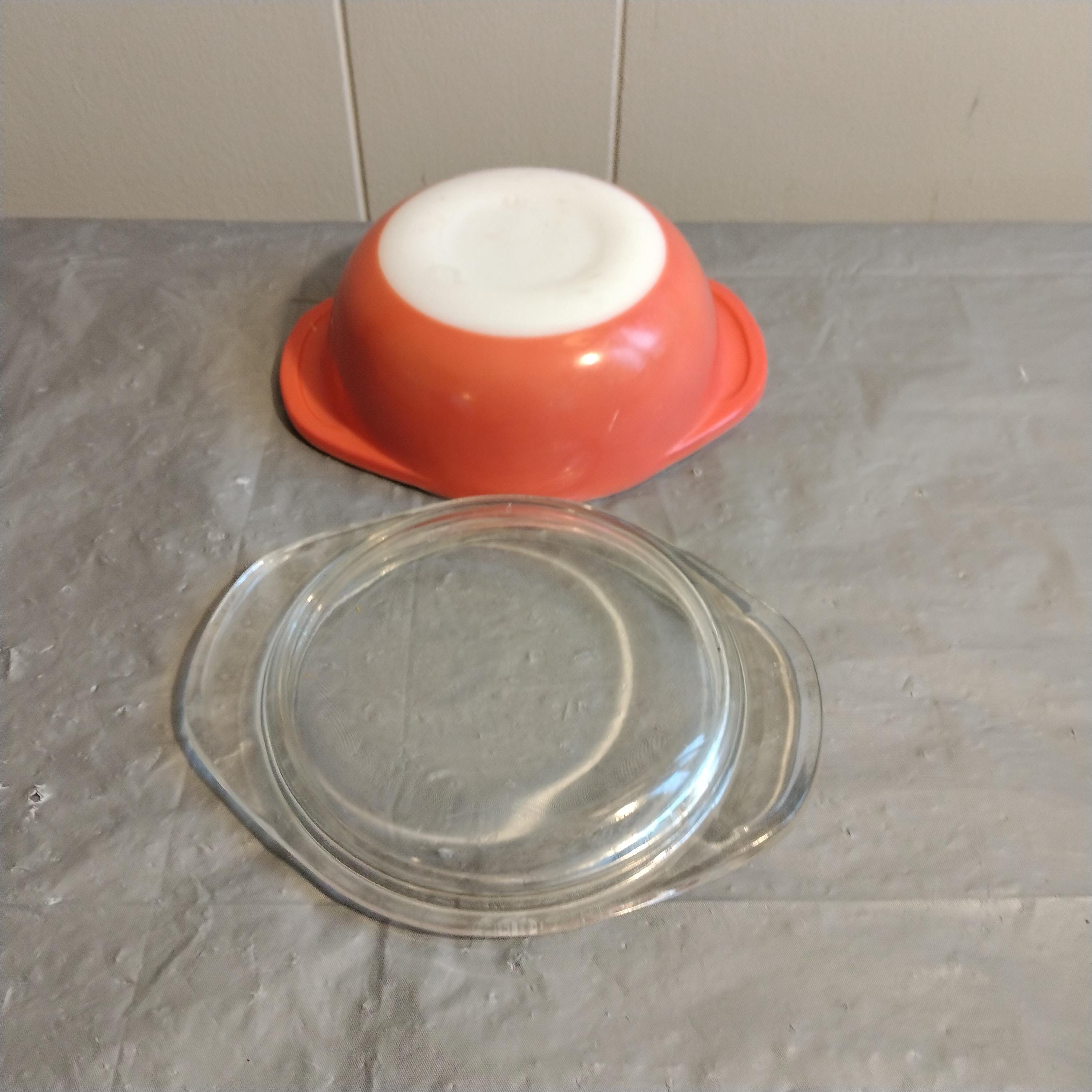 ヴィンテージ パイレックス フラミンゴ 蓋付きキャセロール皿 8 オンス