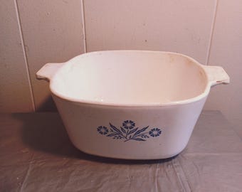 コーニングウェア ブルーコーンフラワー柄 1 3/4クォート P-1 3/4-B