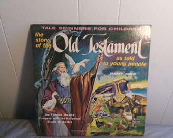 Vintage The Story of the Old Testament Vinyl LP Record Album, Children's Vinyl Record, Read Description