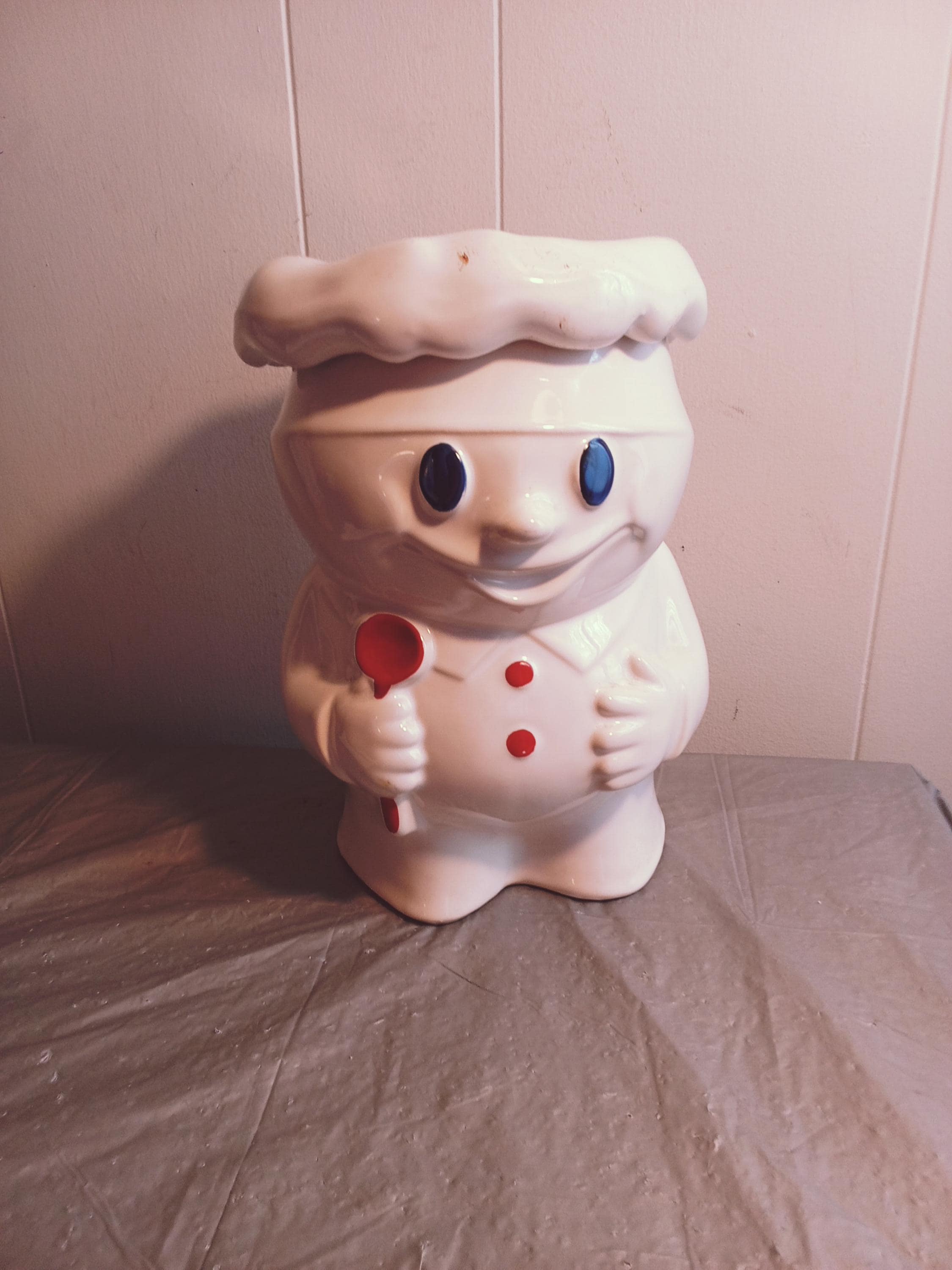 置物 Doughboy pillsbury cookie jar Pillsbury Doughboy Cookie Jar -12 inches Tall Excellent Condition