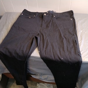 Five Four High Waisted Black Jeans Straight Leg 34x33 Jonus