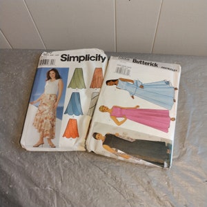 2 Uncut Patterns Butterick 6888 Simplicity 5510 Patterns 26-32