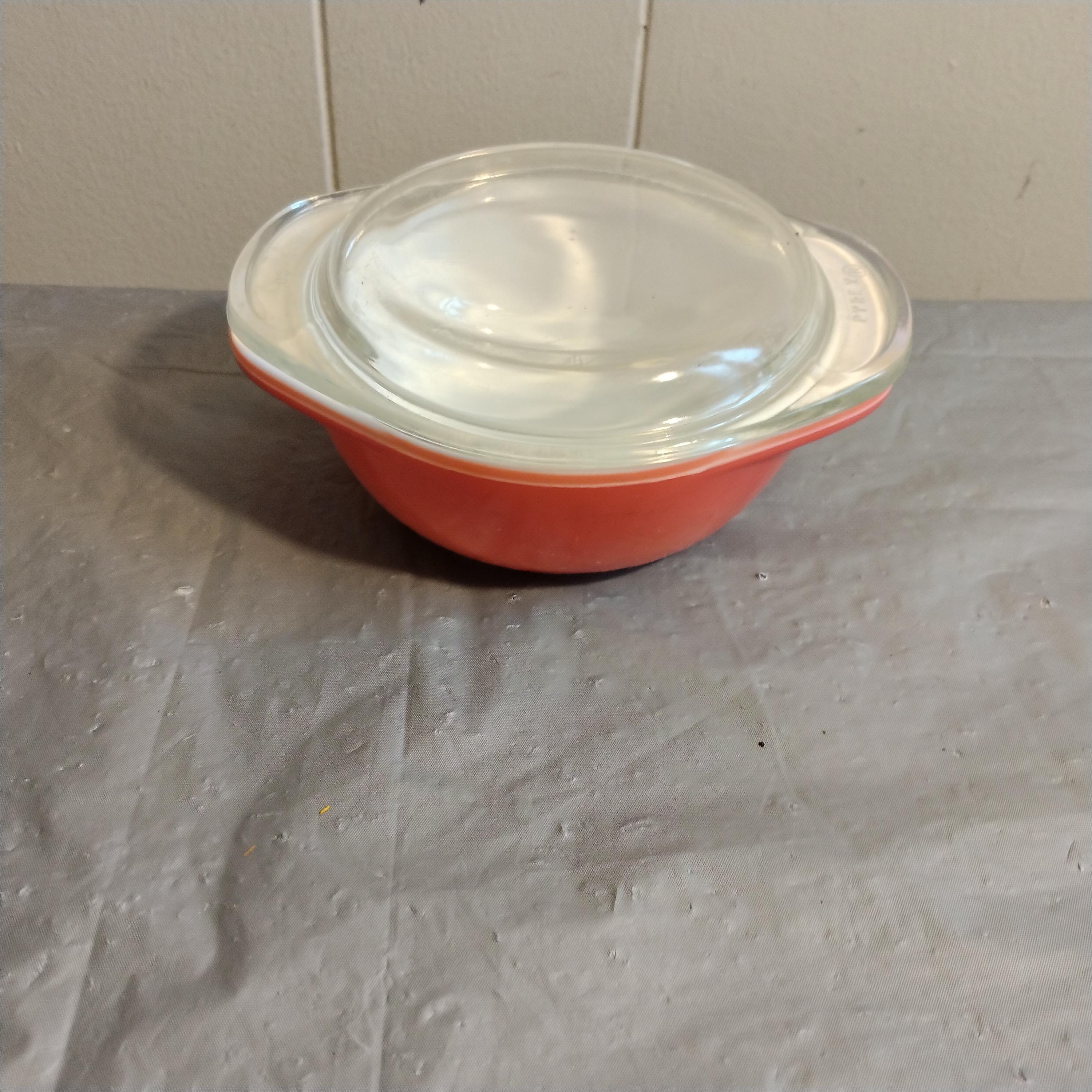 ヴィンテージ パイレックス フラミンゴ 蓋付きキャセロール皿 8 オンス