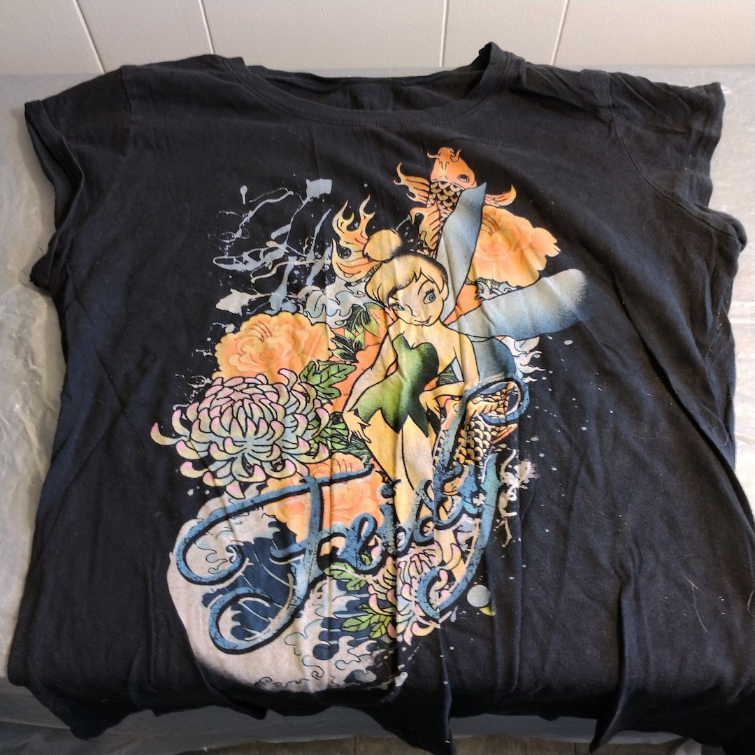 【正規品】 T ディズニー ヴィンテージ シャツ、ティンカーベル シャツ T トップス