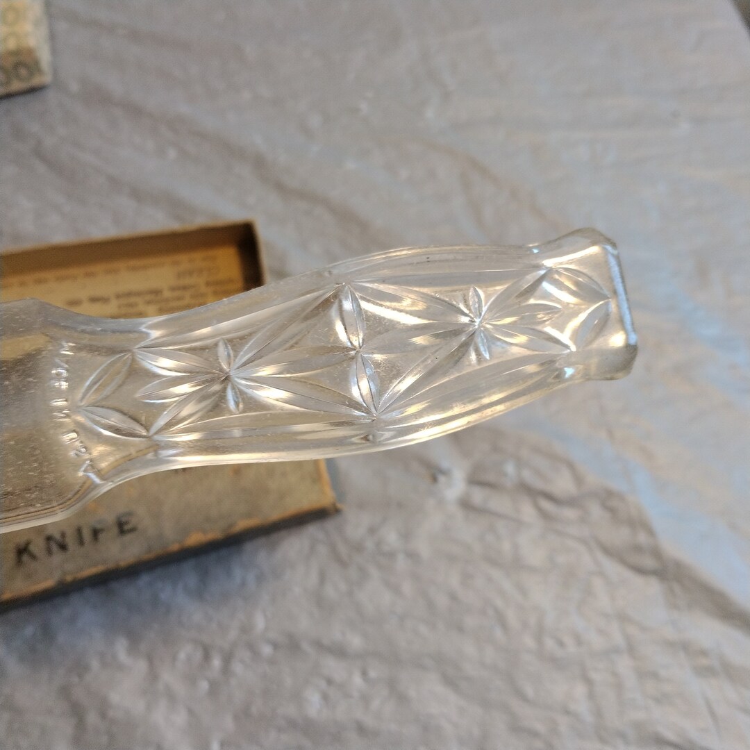 Vintage Glass Fruit Knife Glass Fruit & Cake Knife Etsy