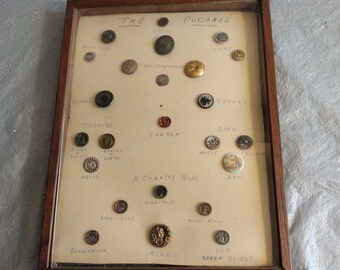 Vintage Poconos Pennsylvania Button Collection