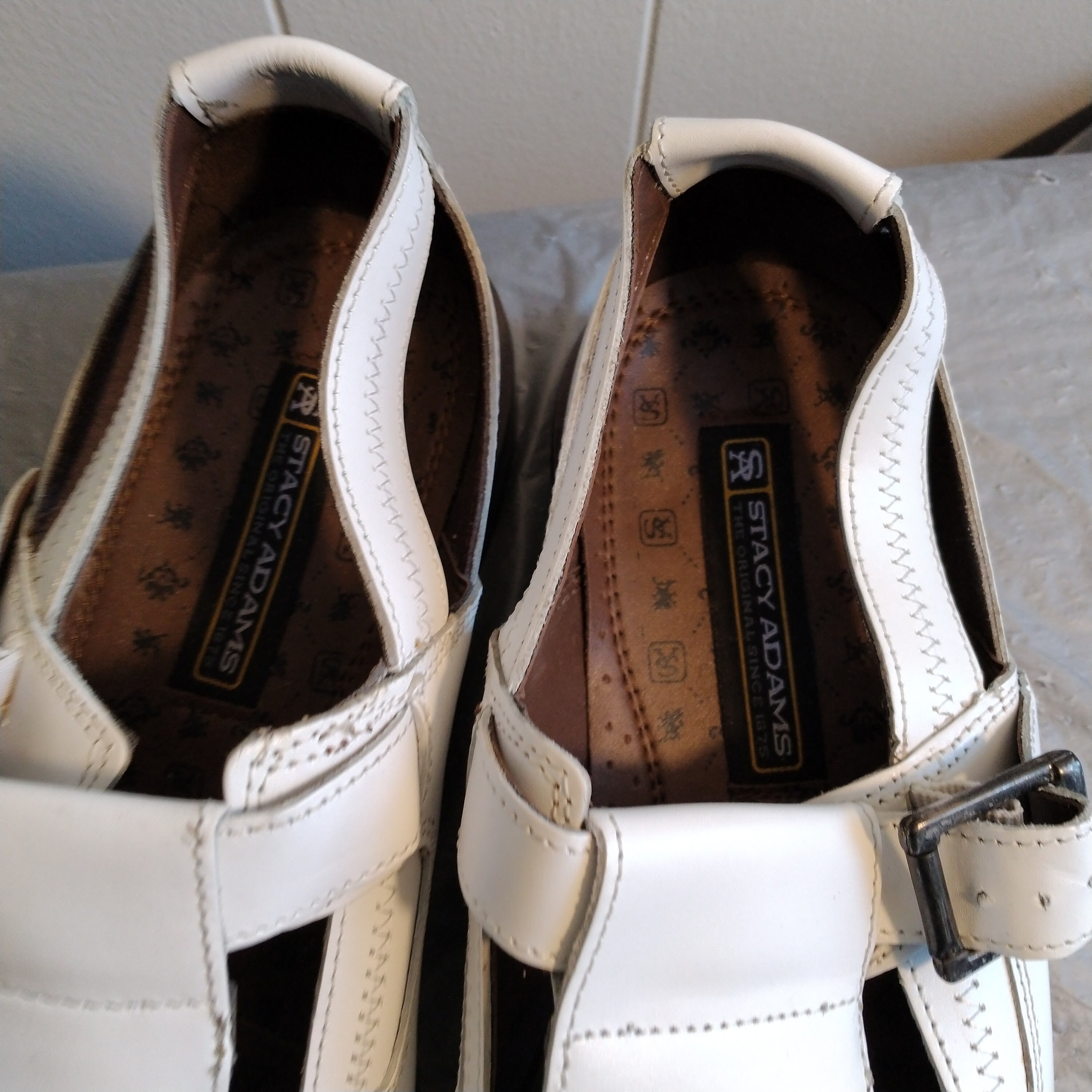 Mens Stacy Adams Shoes 12M, Mens White Dress Sandals - Etsy 