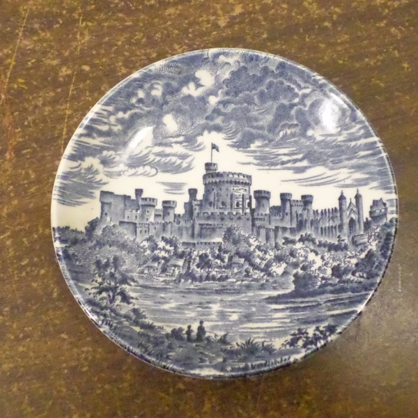 4 1/4 » vintage Enoch Wedgwood Tunstall Plate, Buckingham Palace, Castle Plate
