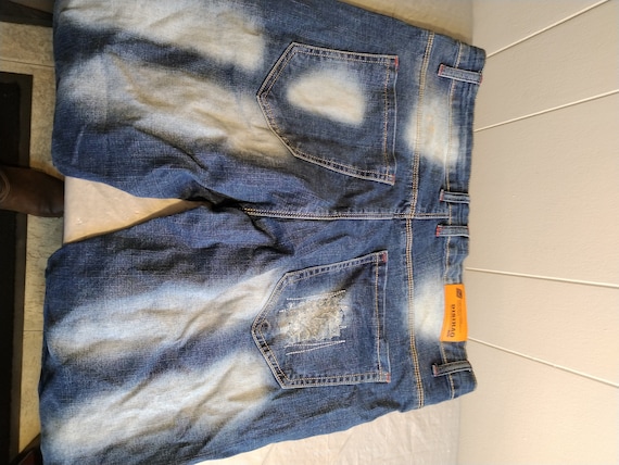 Vintage Disihao Jeans, Patchwork Distressed Jeans… - image 8