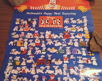 14x22インチ 両面 1990年代 マクドナルド 101匹わんちゃん ポスター