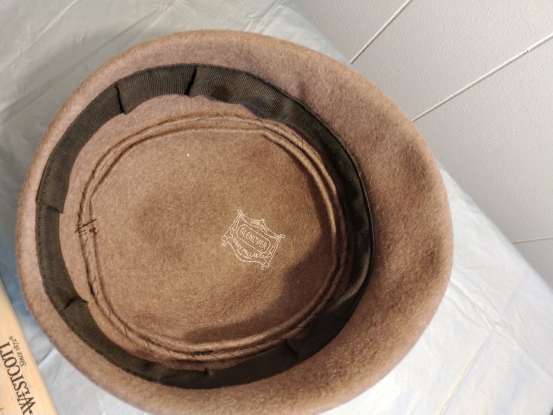 Vintage Glenover Brown Wool Womans Hat, Church Hat image 6