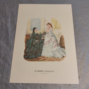 Vintage Il Monte Elegante Print, 1872 Women Print