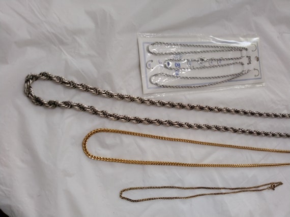 4pc Monet Gold Chain Necklace, Chain Necklace Lot - image 1