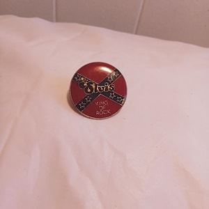Vintage Elvis King of Rock Anstecknadel