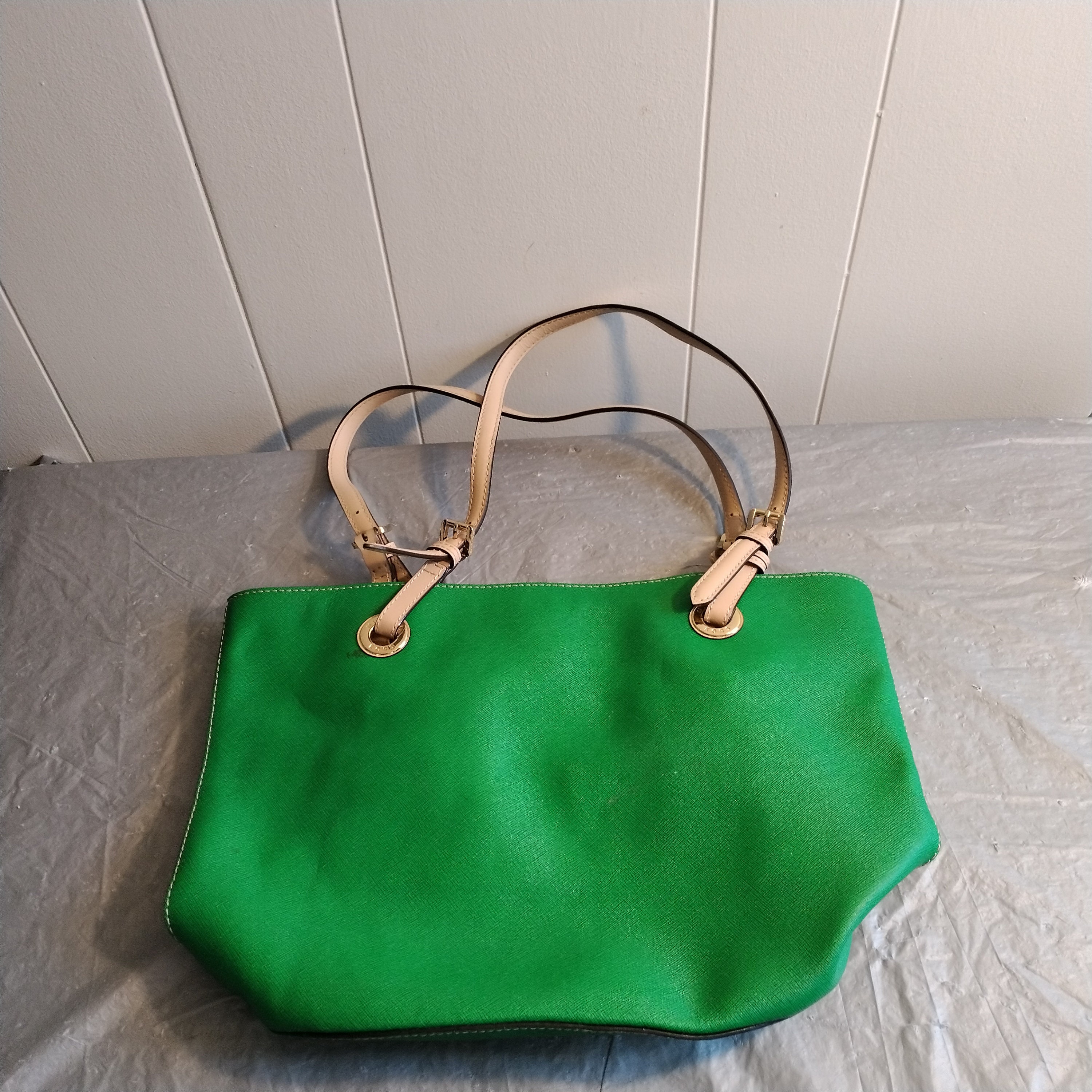 Vintage Michael Kors Green Shoulder Bag - Etsy