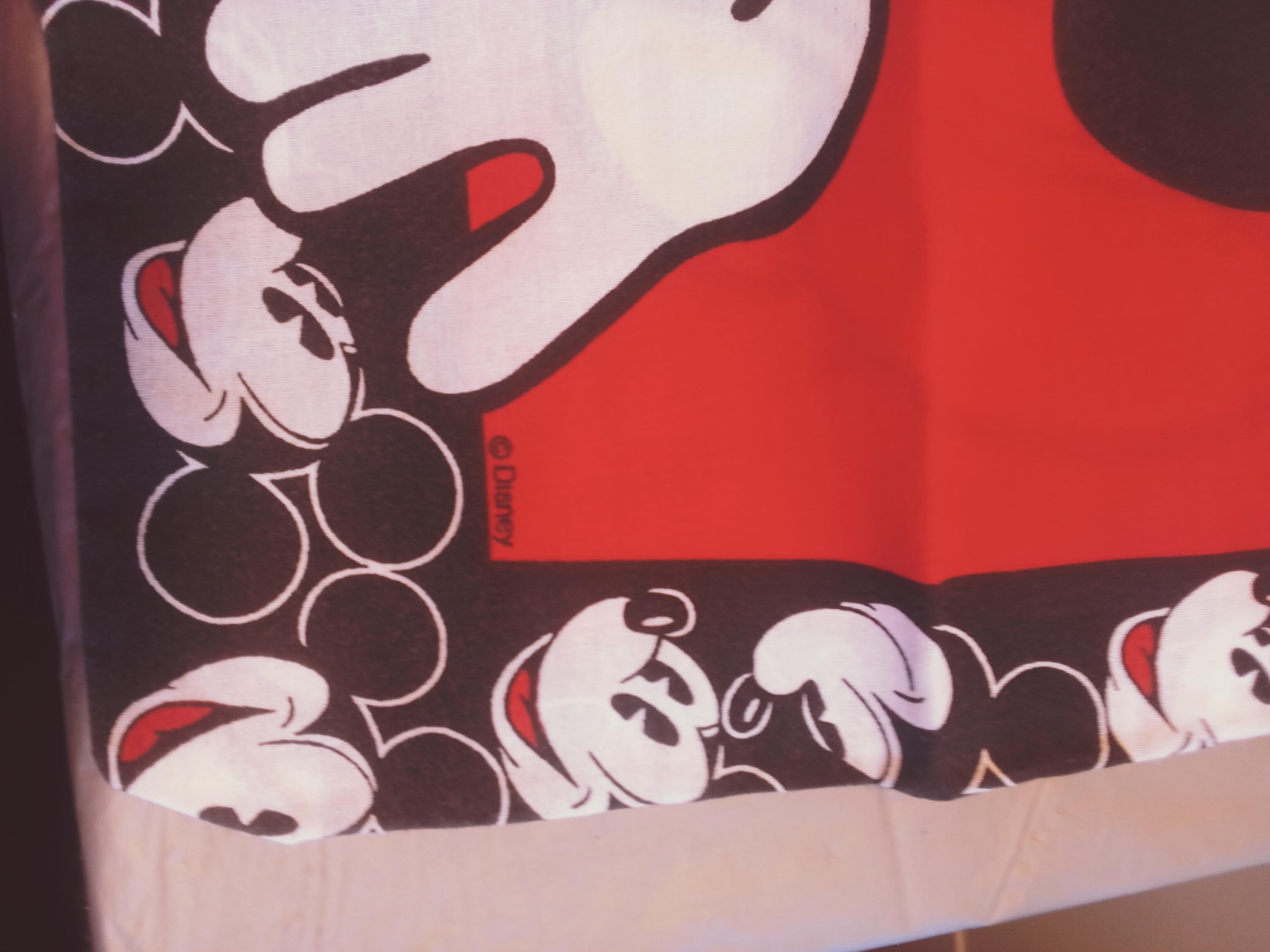 ヴィンテージ ディズニー ミッキーマウス ツインベッドシーツセット