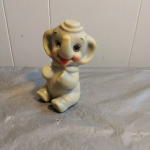 Vintage Gummi-Quietsch-Elefant-Spielzeug