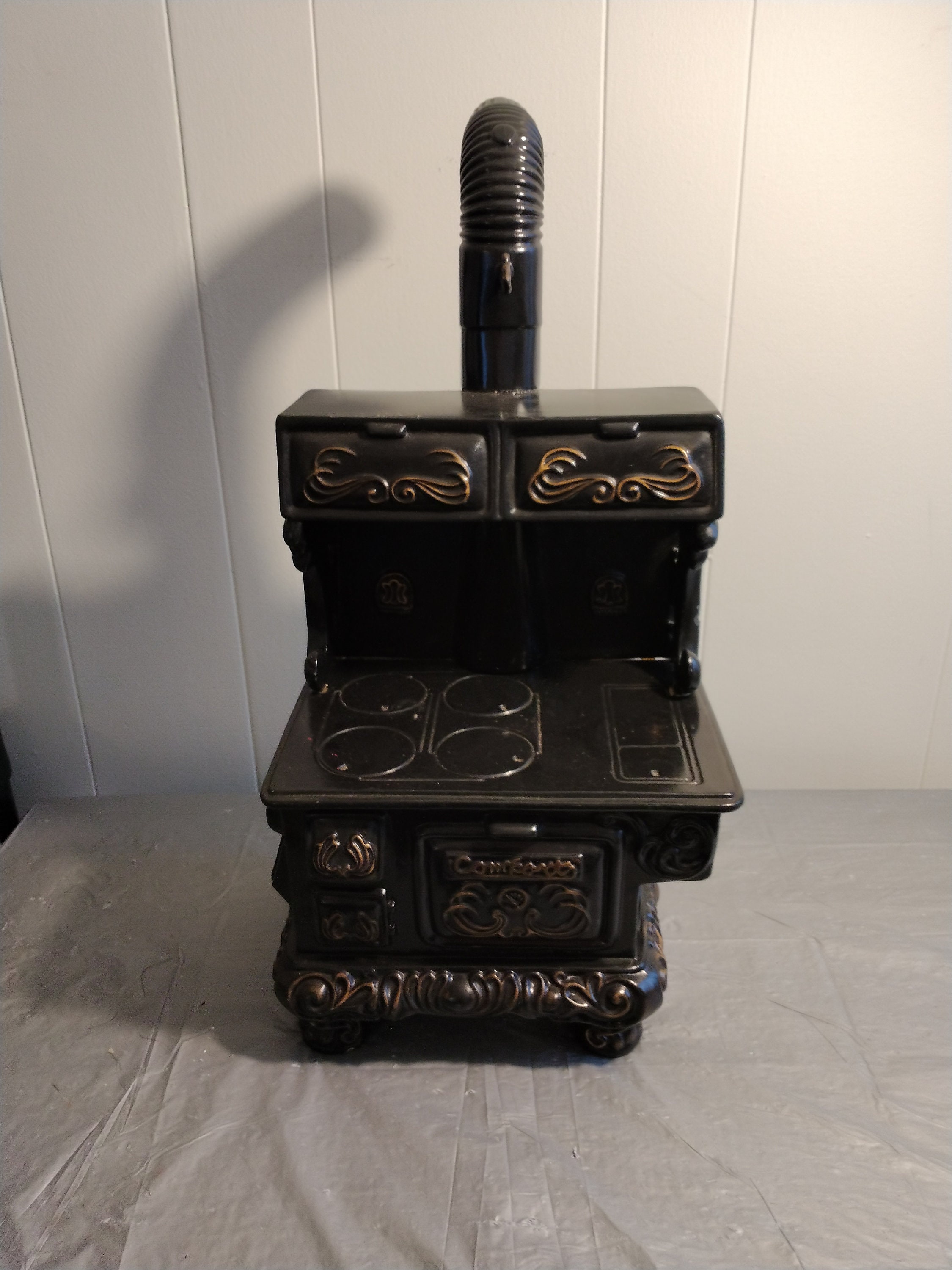 Antique Game Junior Portable Iron Heater Kerosene Stove Part 