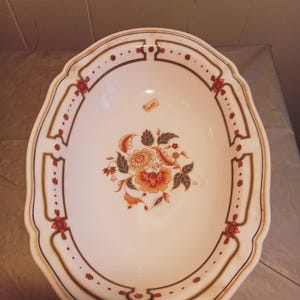 Vintage Richard Ginori Italy Floral Serving Bowl