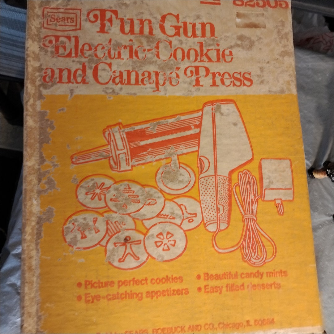 Vintage Sears Fun Gun Electric Cookie Press Etsy