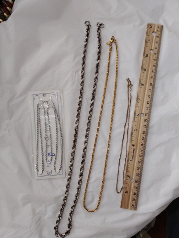 4pc Monet Gold Chain Necklace, Chain Necklace Lot - image 3
