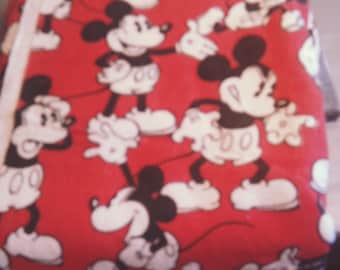 Manta vintage de Mickey Mouse de Disney, acrílica Twin