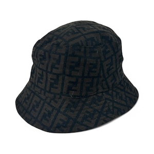 Authentic Fendi Bucket Hat FF Monogram Classic Brown Logo  display picture 1