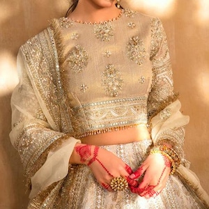 Lehenga for women wedding dress Raspberry Embroidered Organza lengha Choli Worldwide Free Shipment