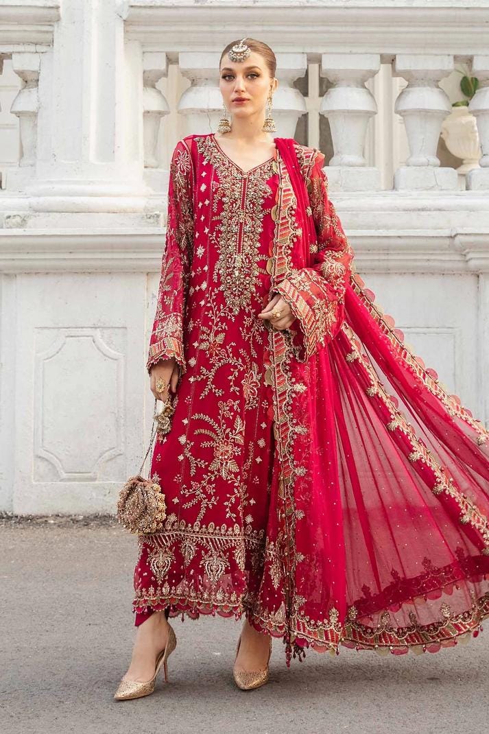 salwar kameez simple red dress design pakistani Red Pakistani Salwar