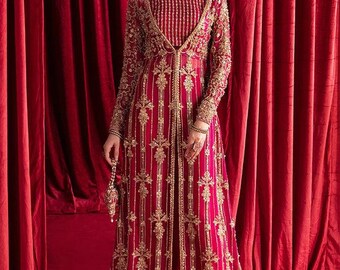 Lehenga for women wedding dress Red Color Embroidered Organza lengha Choli Worldwide Free Shipment