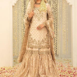 Lehenga for women wedding dress white fabric Embroidered Organza lengha Choli Worldwide Free Shipment