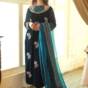 Salwar Kameez for Wedding Embroidered Organza Bridal Dress, Ready-to-Wear Eid Party Outfit, Luxury Shalwar Kameez Women