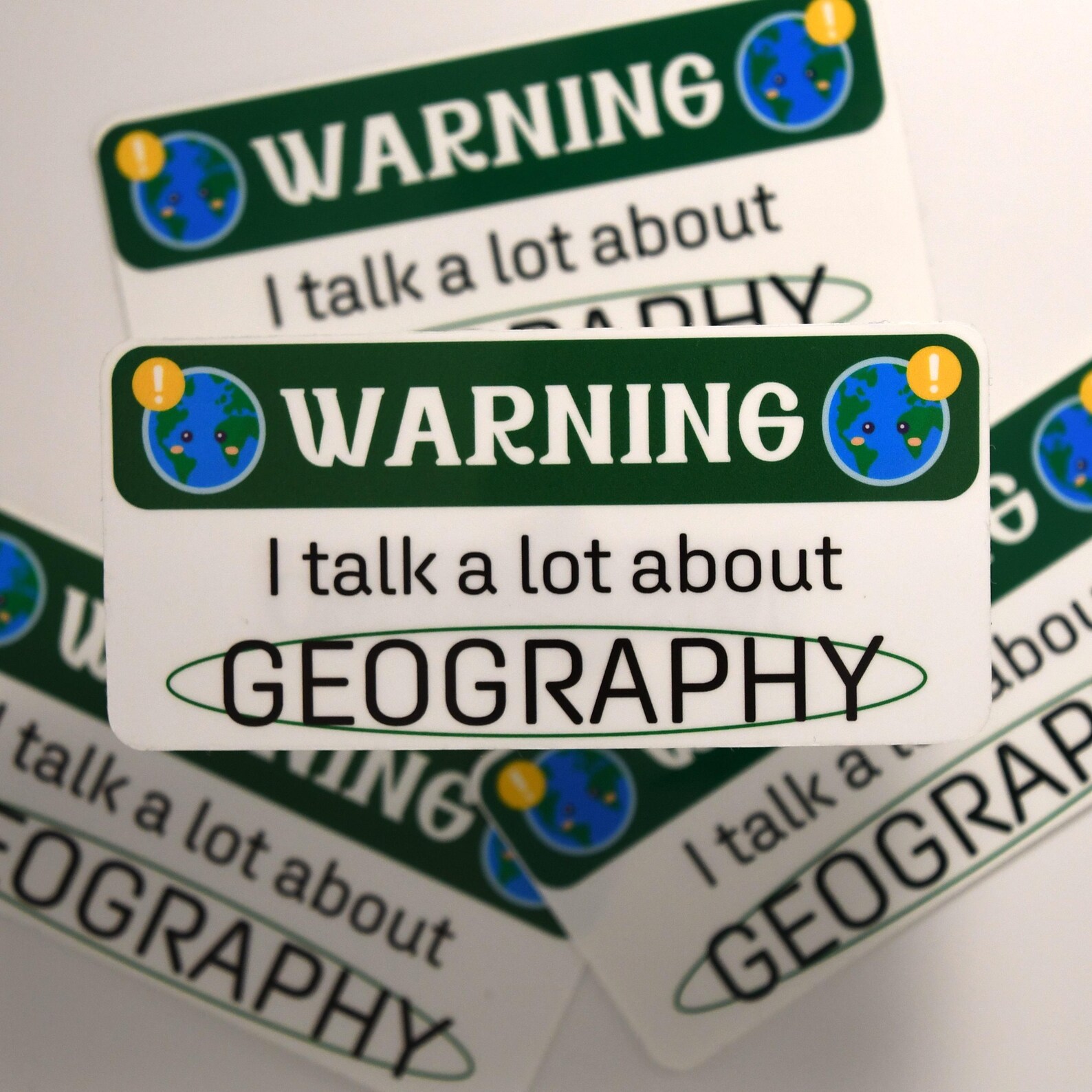 Geography Subject Lover Sticker | Waterproof Glossy Die Cut - Etsy