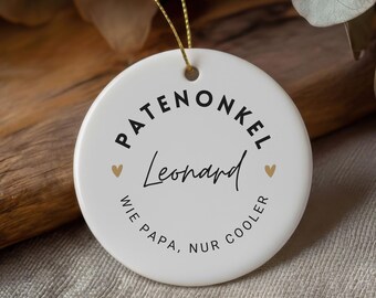 Geschenk Patenonkel Personalisiert, Patengeschenk, Geschenkidee für Patenonkel Anhänger Pate mit Name, Patenonkel fragen, Patenonkel werden