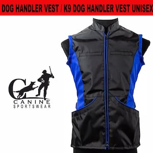 K9 Hundeführer Trainingsweste - Unisex Agility Weste mit Taschen