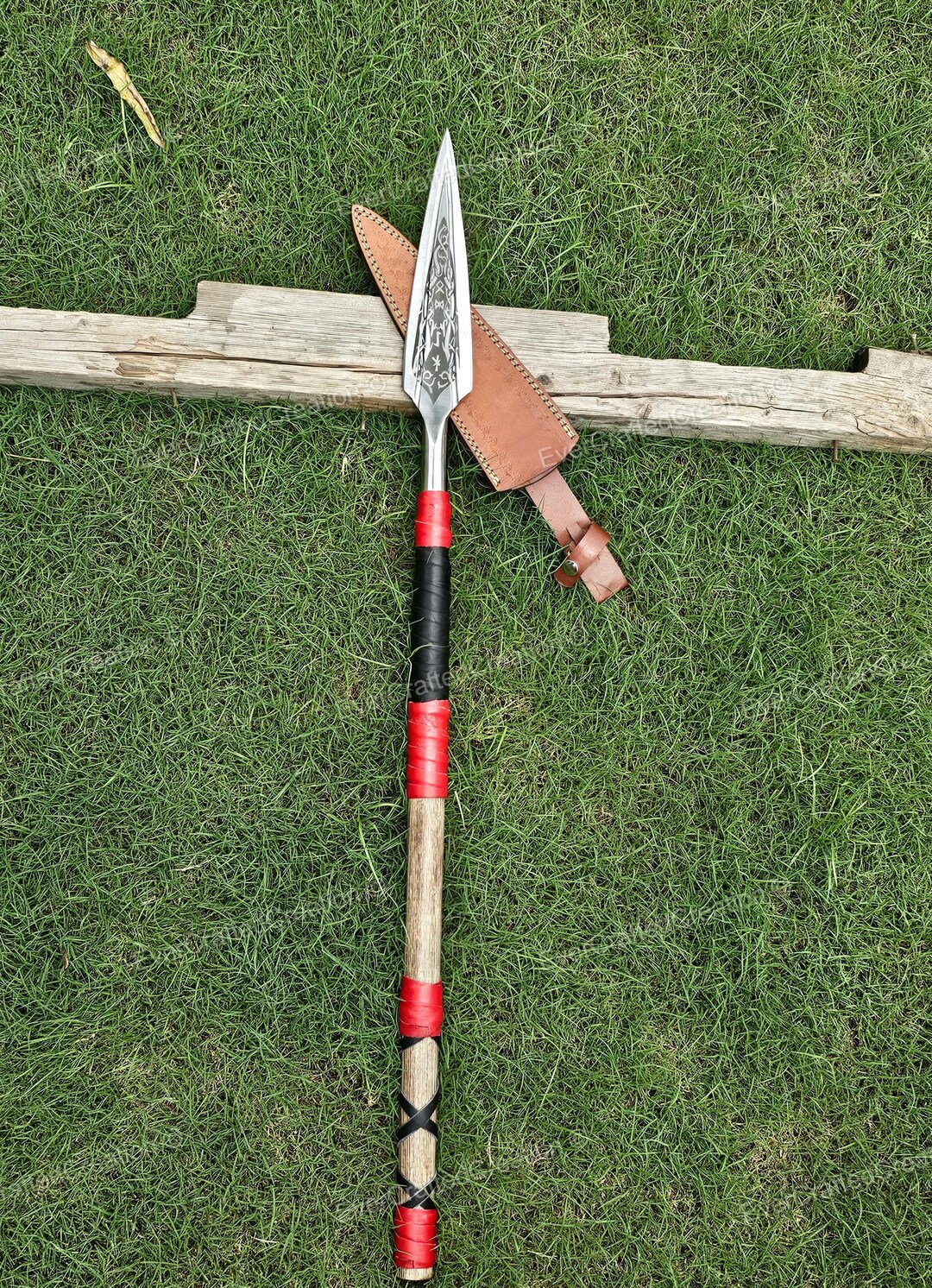 Hand Engraved Viking Spear: Odin's Gungnir With Norse Runes - Etsy