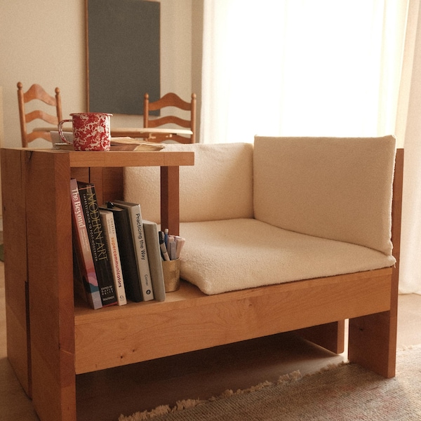 La Silla Hogareña: Descarga Digital - Instrucciones para Construir tu Rincón de Lectura Personal (Planos de Sillas de Madera DIY)