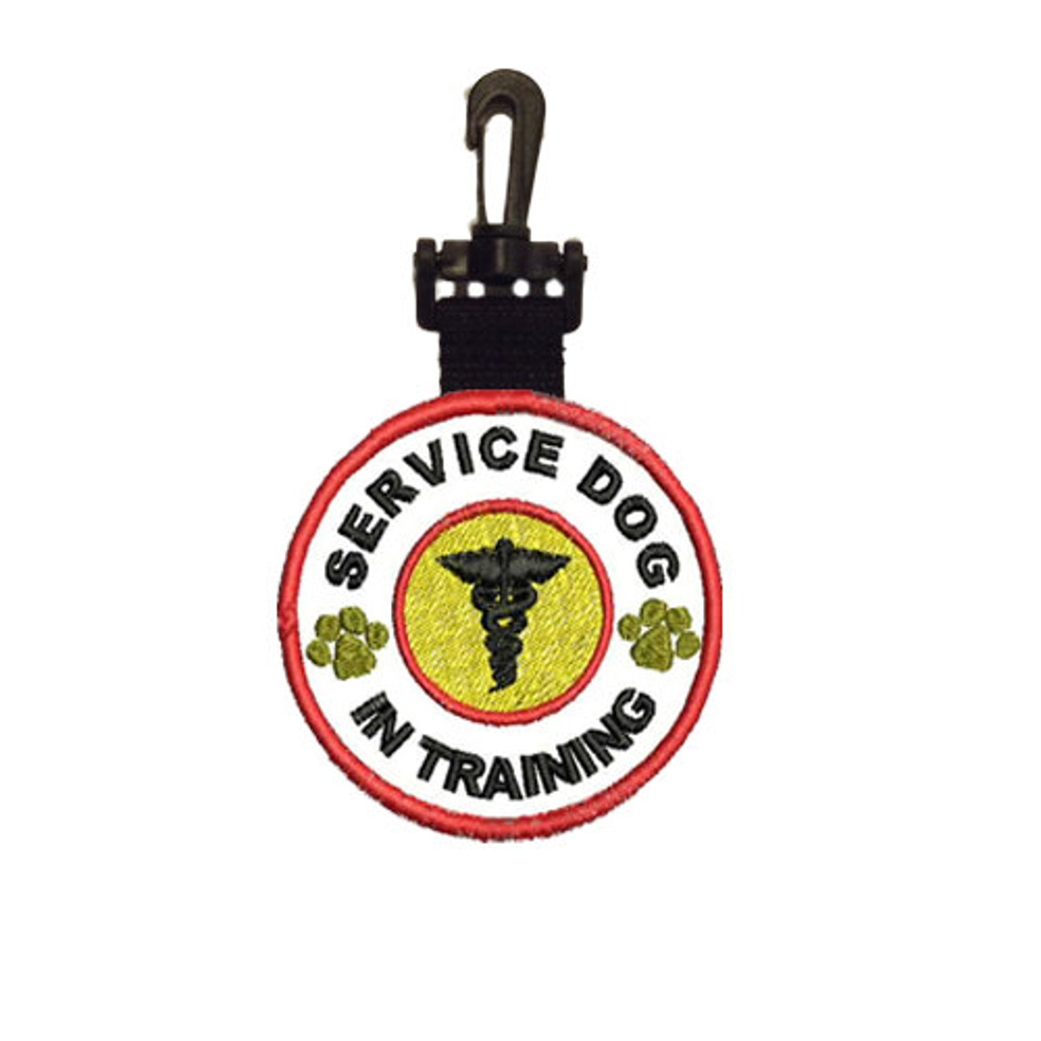 Service Dog in Training Double Sided Identification Tag Patch Etsy