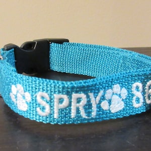 Personalized Dog Collar With Embroidered Name and Phone Number Great Gift for Dogs