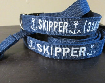 Collar para perro personalizado con nombre y número de teléfono, collar para perro hecho a medida, collar para perro bordado, incluye correa a juego.