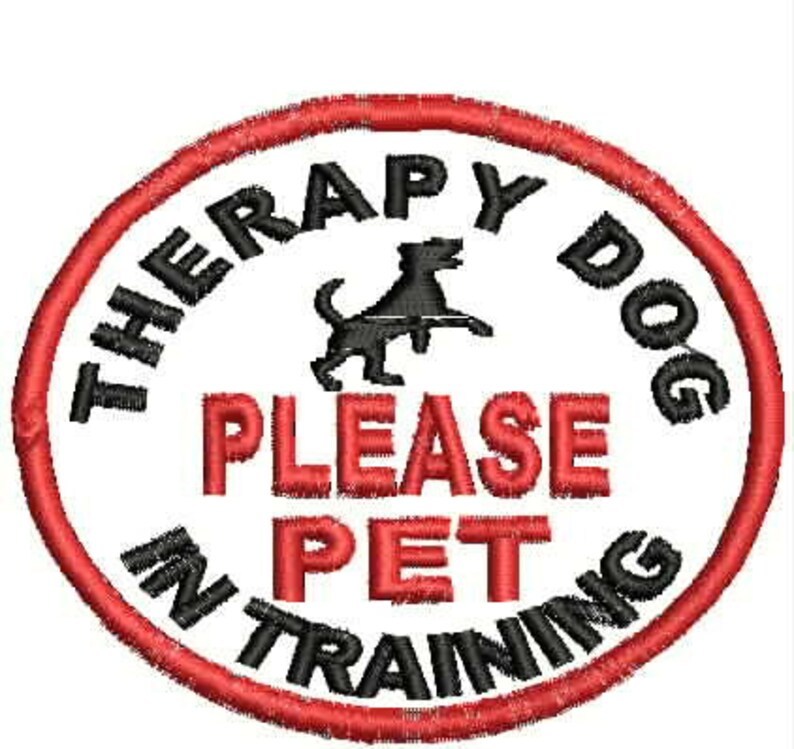 Service Dog Patch Therapy Dog in Training Patch Service Dog Etsy