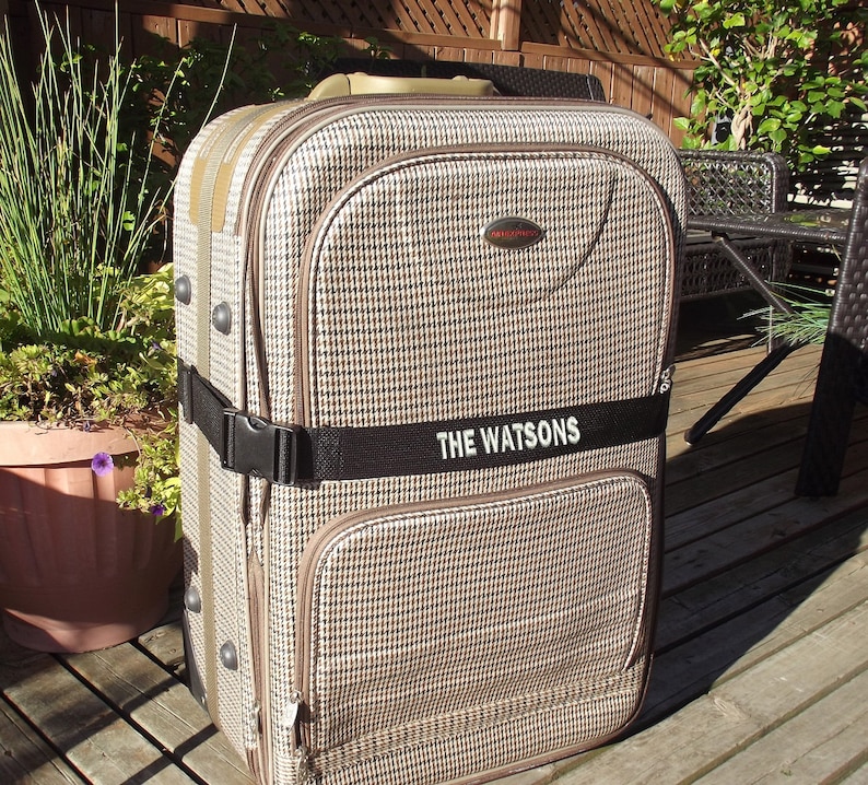 custom luggage strap